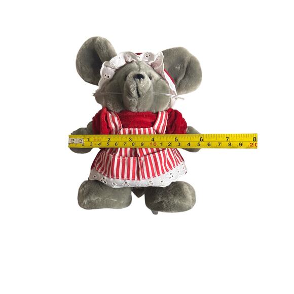 1986 Dakin Mr & Mrs Santa Mouse Plush Set w/ Original Tags Vintage Korea - Picture 5 of 16